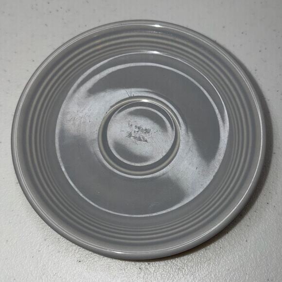 Vintage Fiestaware 6” Gray Coffee Cup Saucer Plate Single Replacement - Picture 1 of 4